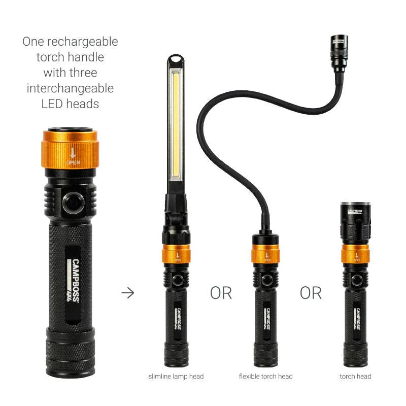 CampBoss : Boss 3 in 1 LED Torch