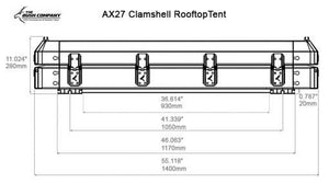 Bush Company : AX-27 Roof Top Tent - Base Camp Australia