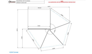 Bush Company : 270XT MK2 Awning 2.3m - Base Camp Australia